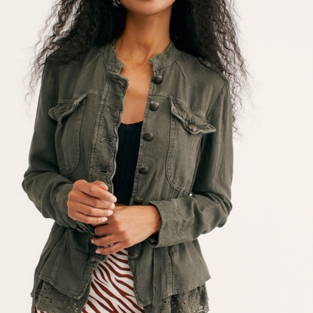 NWT Emilia Free People Military Inspired Jacket